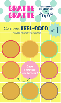 Carte à gratter -  8 défis pour cultiver la bonne humeur