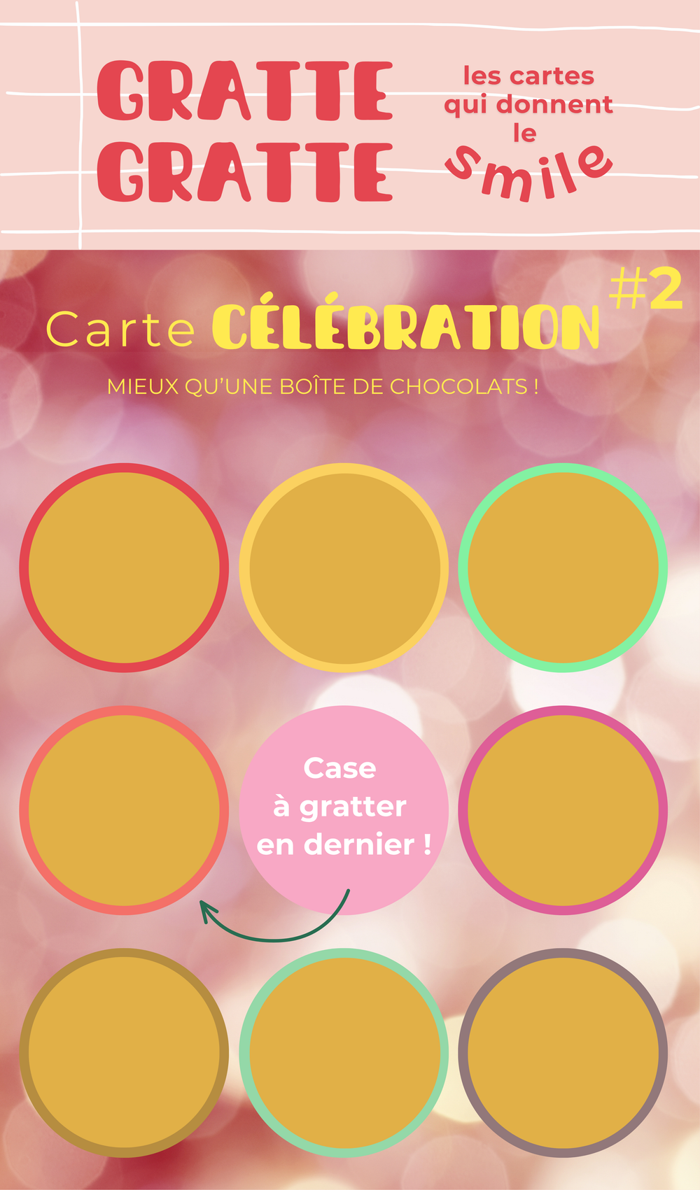 Carte à gratter - Célèbre ton chemin parcouru