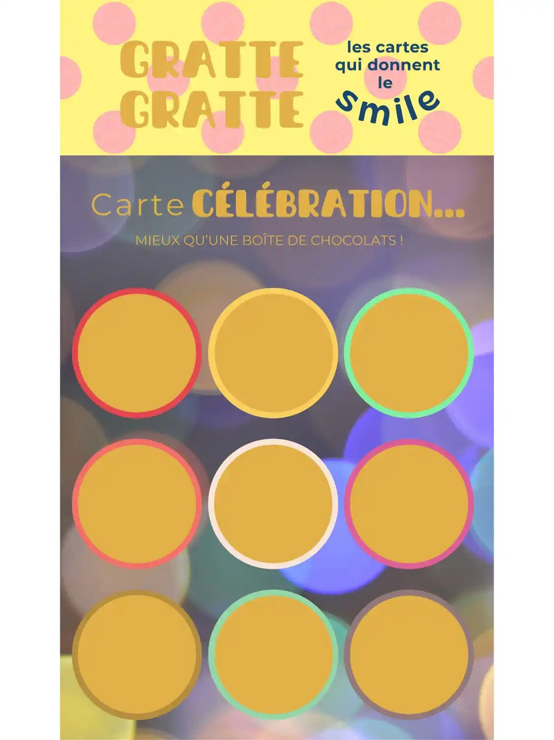 Carte à gratter - Célèbre tout ce que tu as accompli