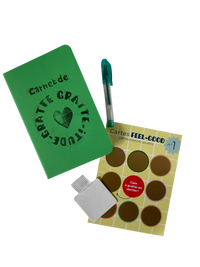 Kit cadeau à gratter – Carnet, stylo & carte feel-good