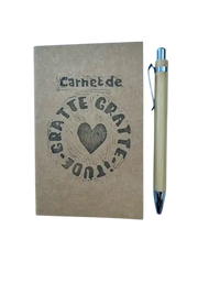 Kit cadeau à gratter – Carnet, stylo & carte feel-good