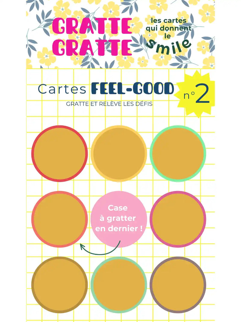 Carte à gratter -  8 défis pour retrouver le smile